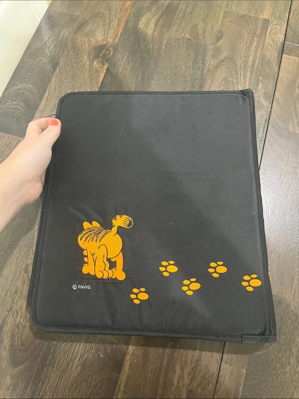 90s Vintage Garfield Mead PAWS Binder w/ 3 Garfield Pocket Folders